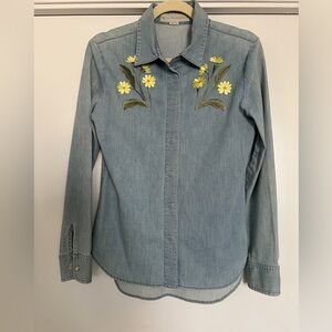 Stella McCartney  Denim Embroidered Shirt